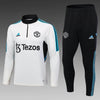 2023/2024 Manchester United Half-Pull Tracksuit White