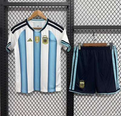 2026 Kids Argentina Home World Cup Football Shirt image 1