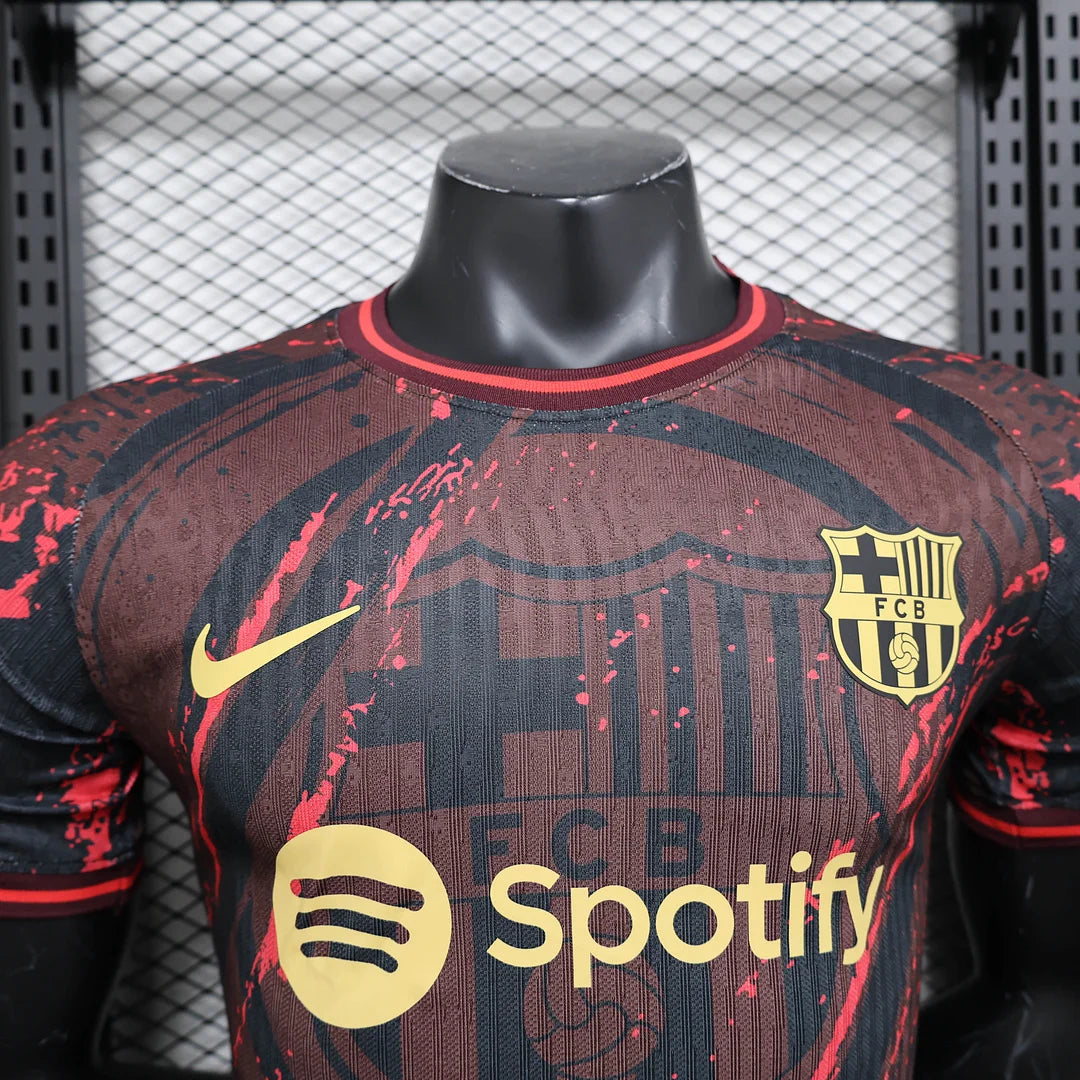 2025/2026 Barcelona Red Black Special Edition Player Version Football Shirt image 3