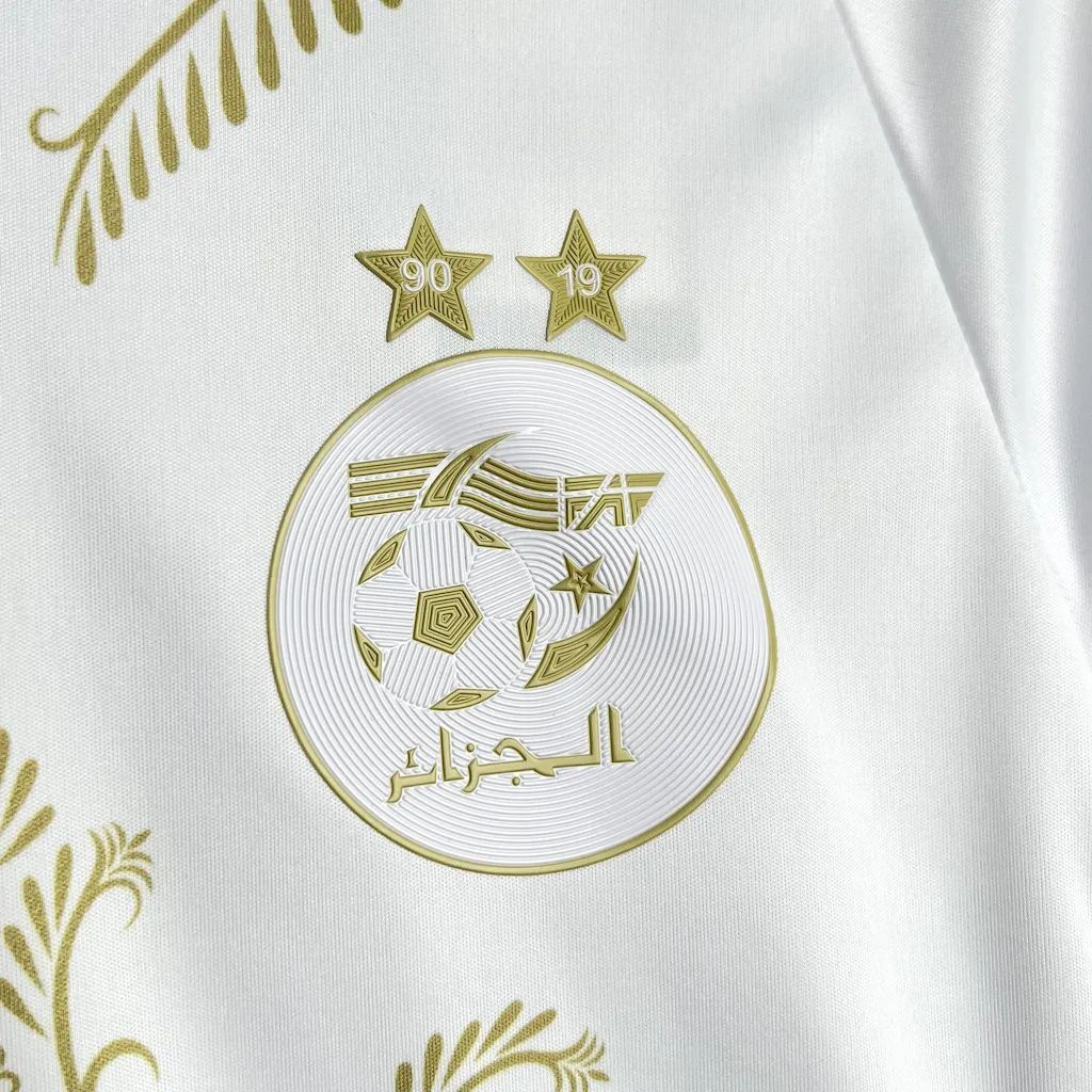 Algeria White Gold Special Edition Football Shirt image 4