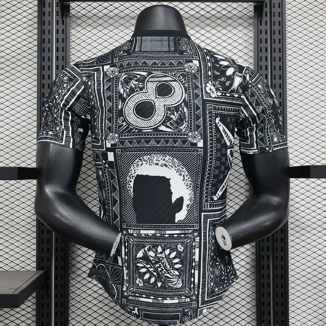 2024/2025 Arsenal Black Pre-Match Player Version Football Shirt image 2
