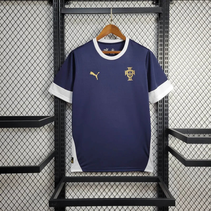 2025 Portugal White Swirl Training Football Shirt image 1