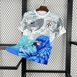 2025/2026 Brazil White Blue Parrot Special Edition Football Shirt image 1