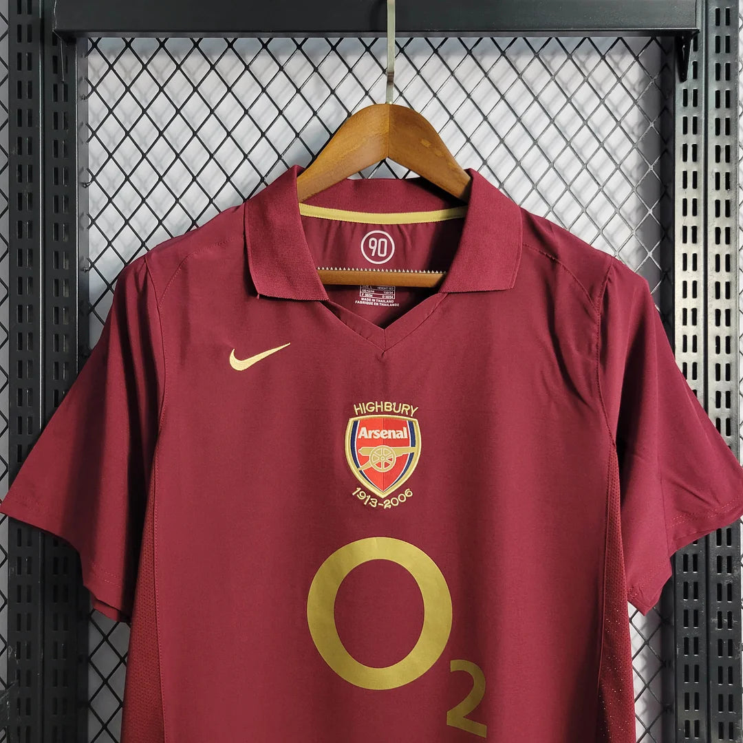 2005/2006 Arsenal Home Retro Football Shirt image 4