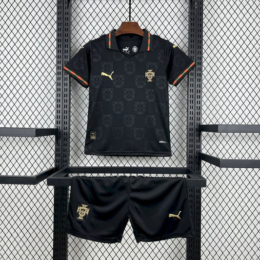 2026 Portugal Black Gold Special Edition Football Shirt - Kids image 1