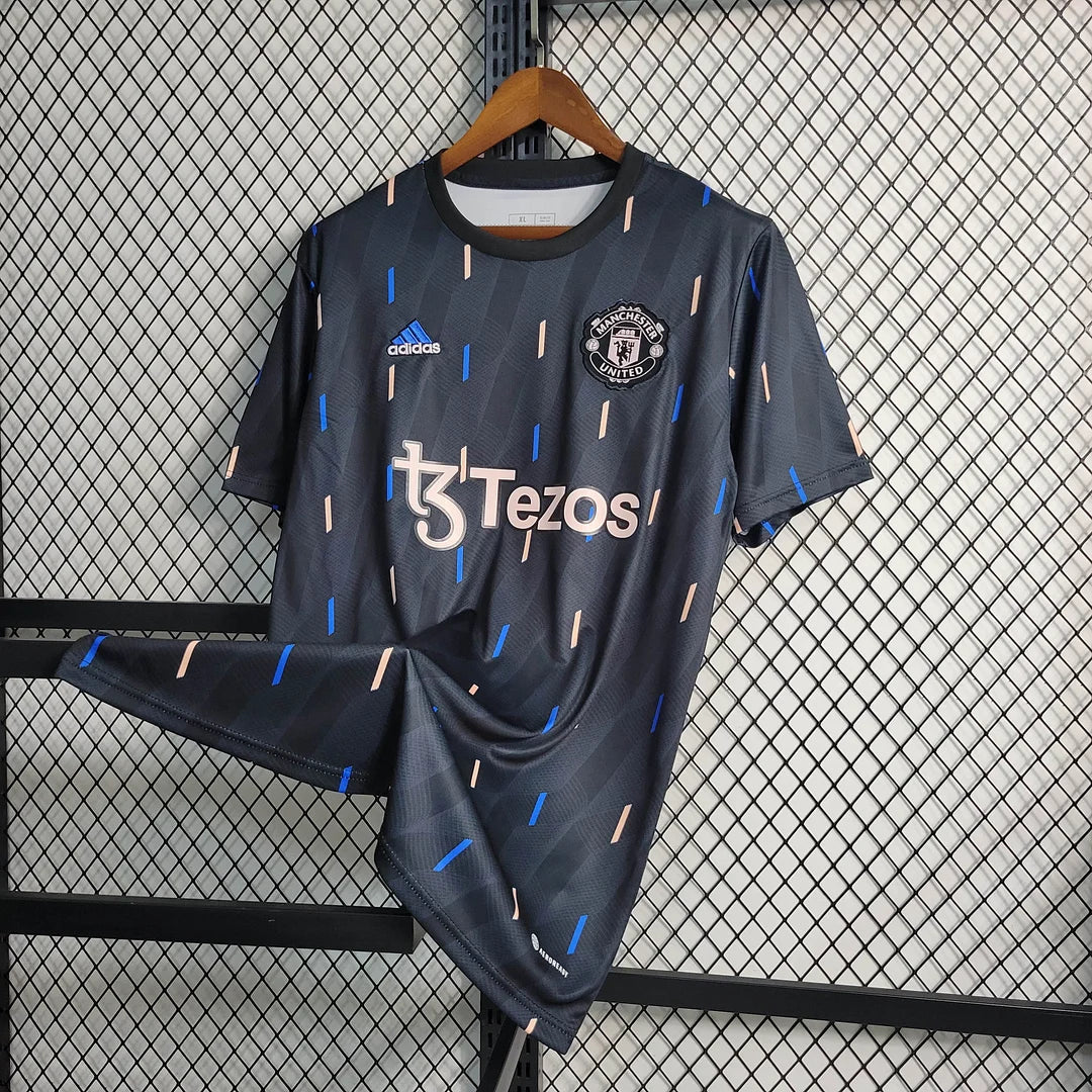 2022/2023 Manchester United Black Training Football Shirt