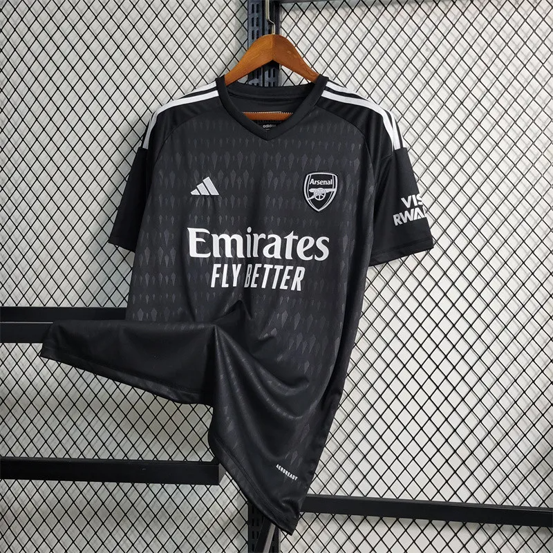 2023/2024 Arsenal Black Goalkeeper Football Shirt image 3