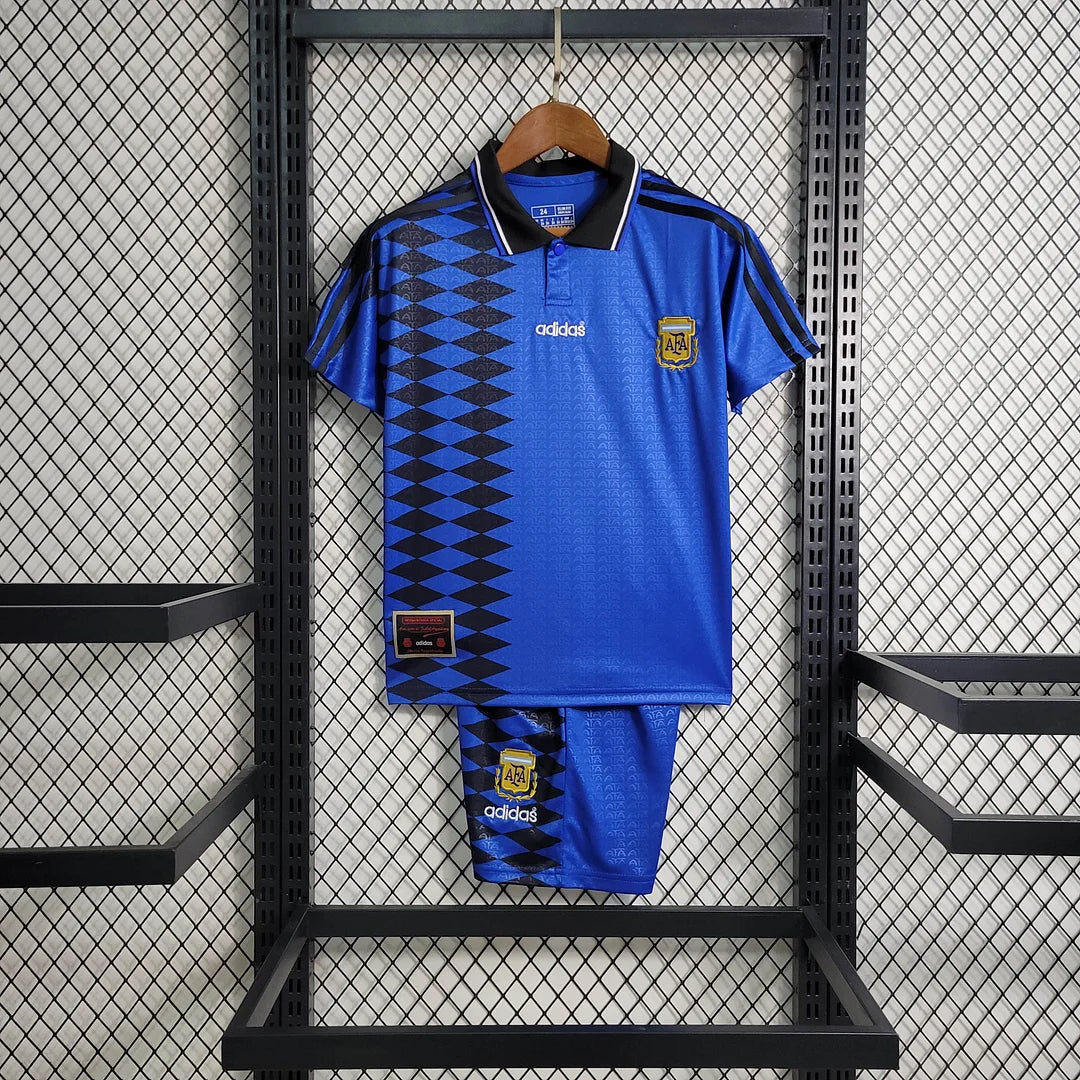 1994 Kids Argentina Away Retro Football Shirt image 1