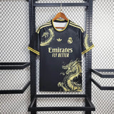 2025/2026 Real Madrid Black Gold Dragon Special Edition Football Shirt