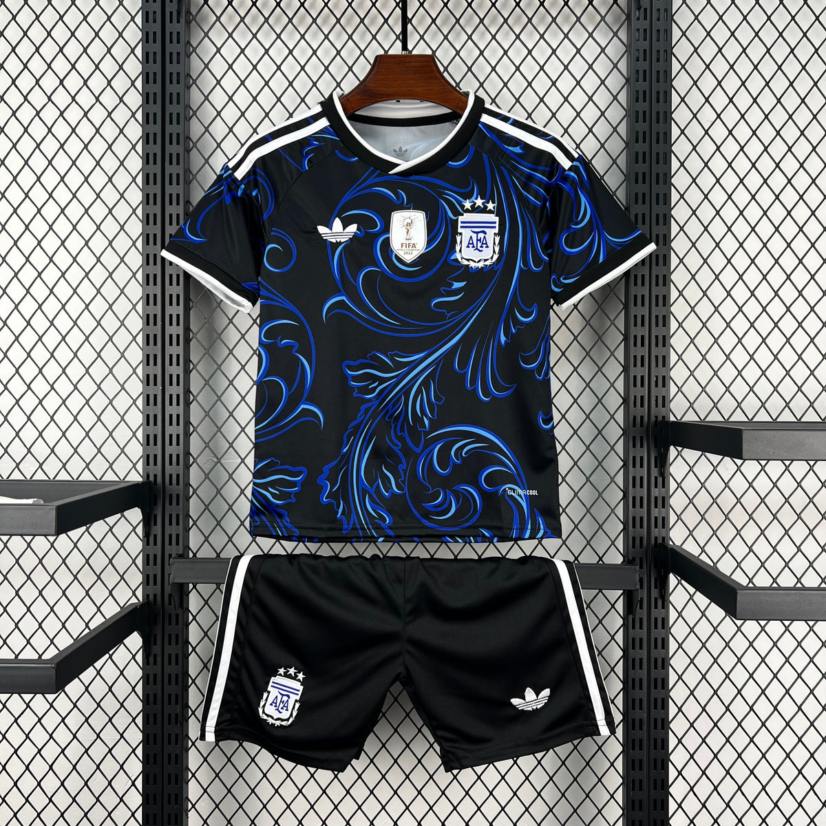 2026 Kids Argentina Away World Cup Football Shirt image 1