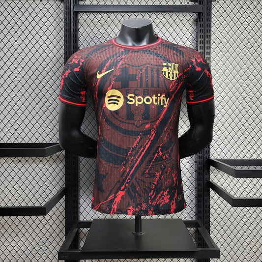 2025/2026 Barcelona Red Black Special Edition Player Version Football Shirt image 1