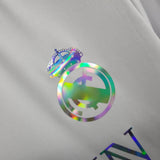 2023/2024 Real Madrid White Reflective Balmain Football Shirt image 5