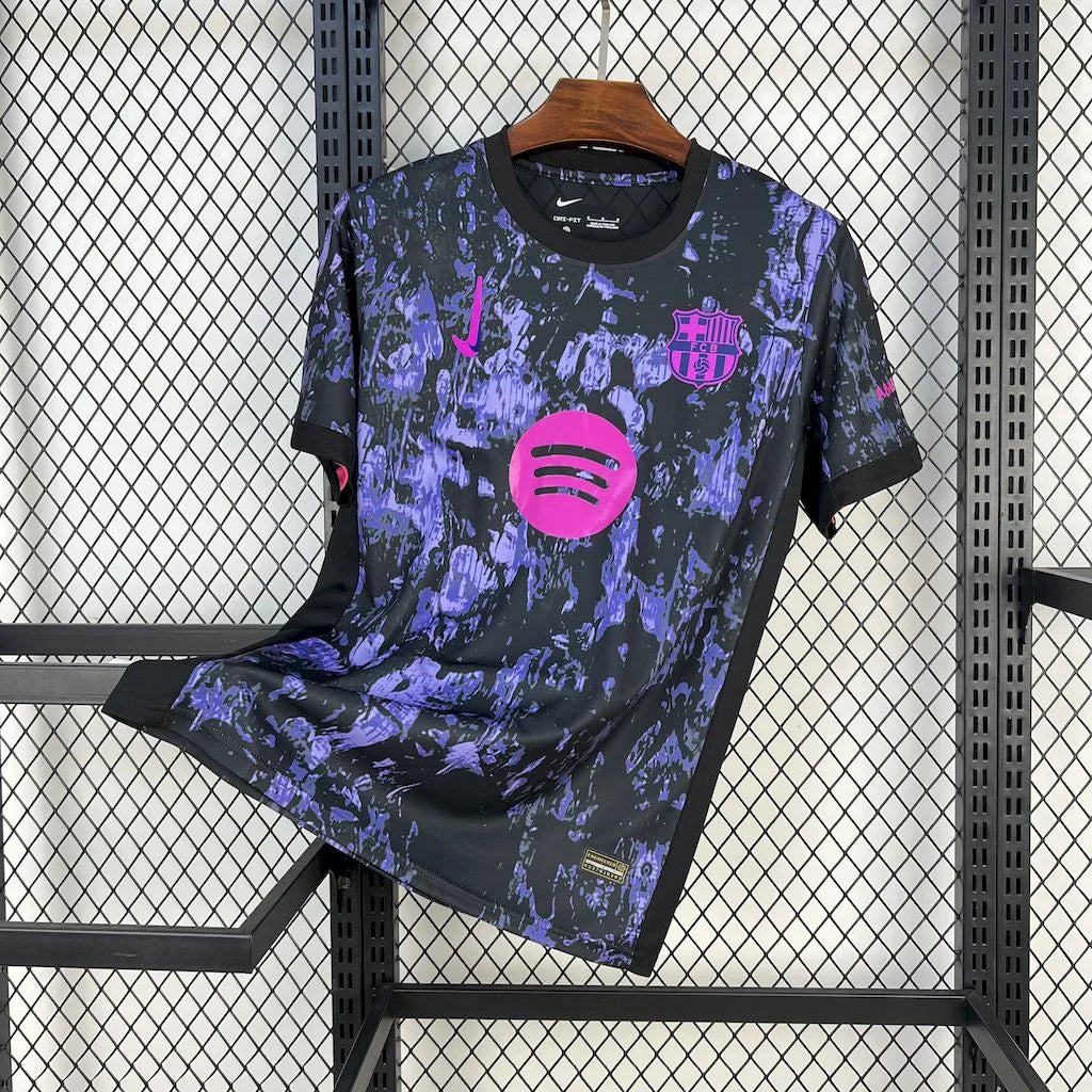 2025/2026 Barcelona Black Purple Abstract Special Edition Football Shirt image 1