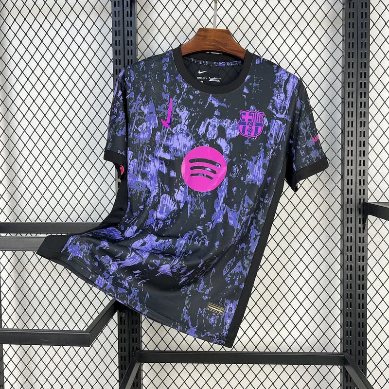 2025/2026 Barcelona Black Purple Abstract Special Edition Football Shirt image 1