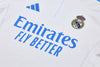 2025/2026 Real Madrid White and Blue Half-Pull Tracksuit