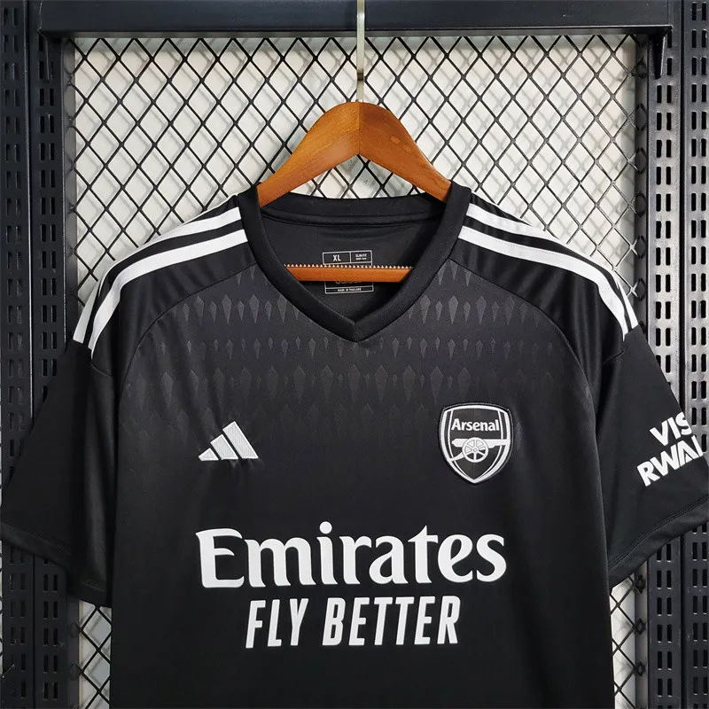 2023/2024 Arsenal Black Goalkeeper Football Shirt image 4