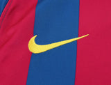 2005/2006 Kids Barcelona Home Long Sleeve Retro Football Shirt image 3