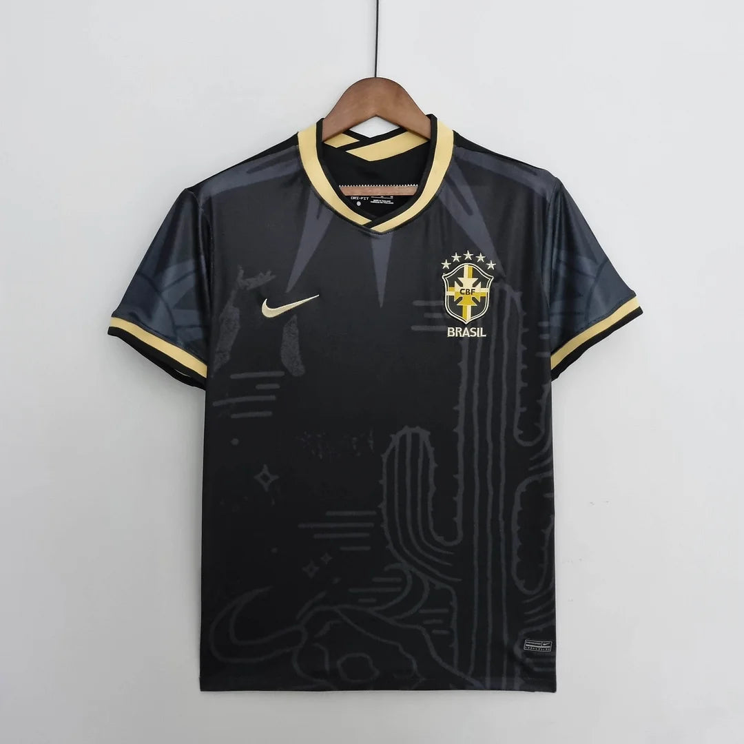 2022 Brazil Black Special Edition Football Shirt image 1