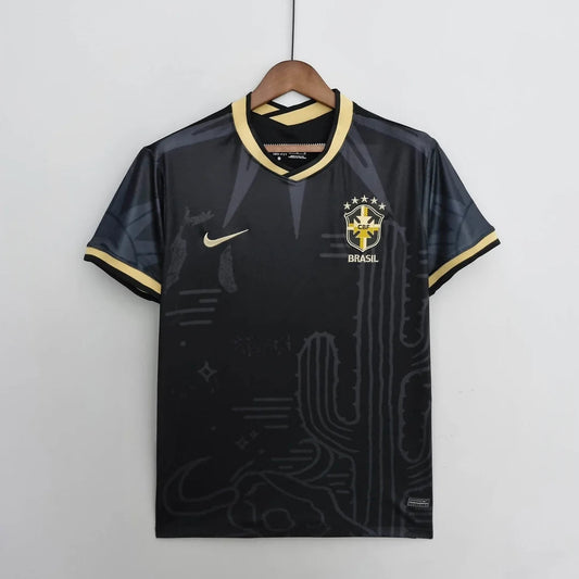 2022 Brazil Black Special Edition Football Shirt image 1