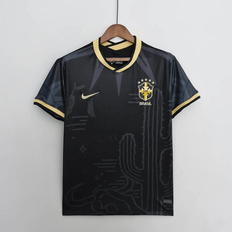 2022 Brazil Black Special Edition Football Shirt image 1