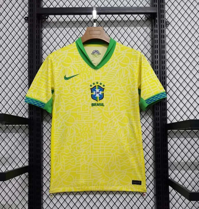 2024 Brazil Home Football Shirt image 1