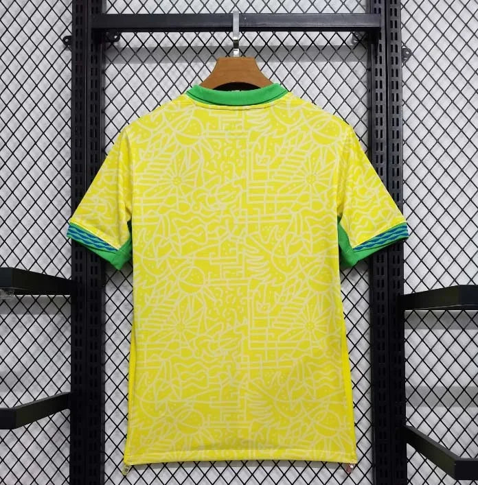 2024 Brazil Home Football Shirt image 2