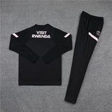 2021/2022 PSG Paris Saint-Germain Half-Pull Tracksuit Black