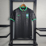 2024 Brazil Black Leopard Special Edition Football Shirt image 1
