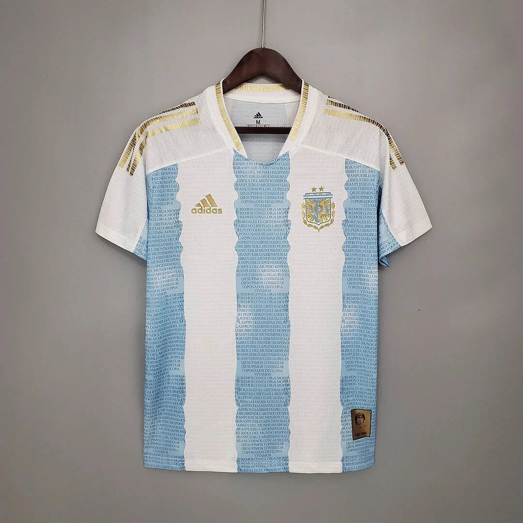 2021 Argentina Maradona Special Emblem Concept Football Shirt image 1