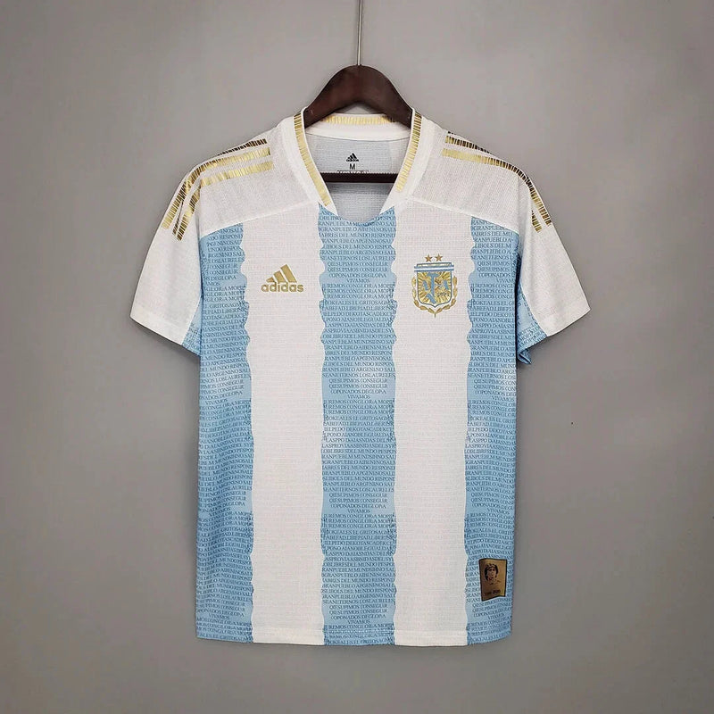 2021 Argentina Maradona Special Emblem Concept Football Shirt image 1