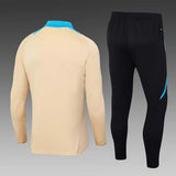 2024 Argentina Half-Pull Training Suit Khaki Football Shirt Set