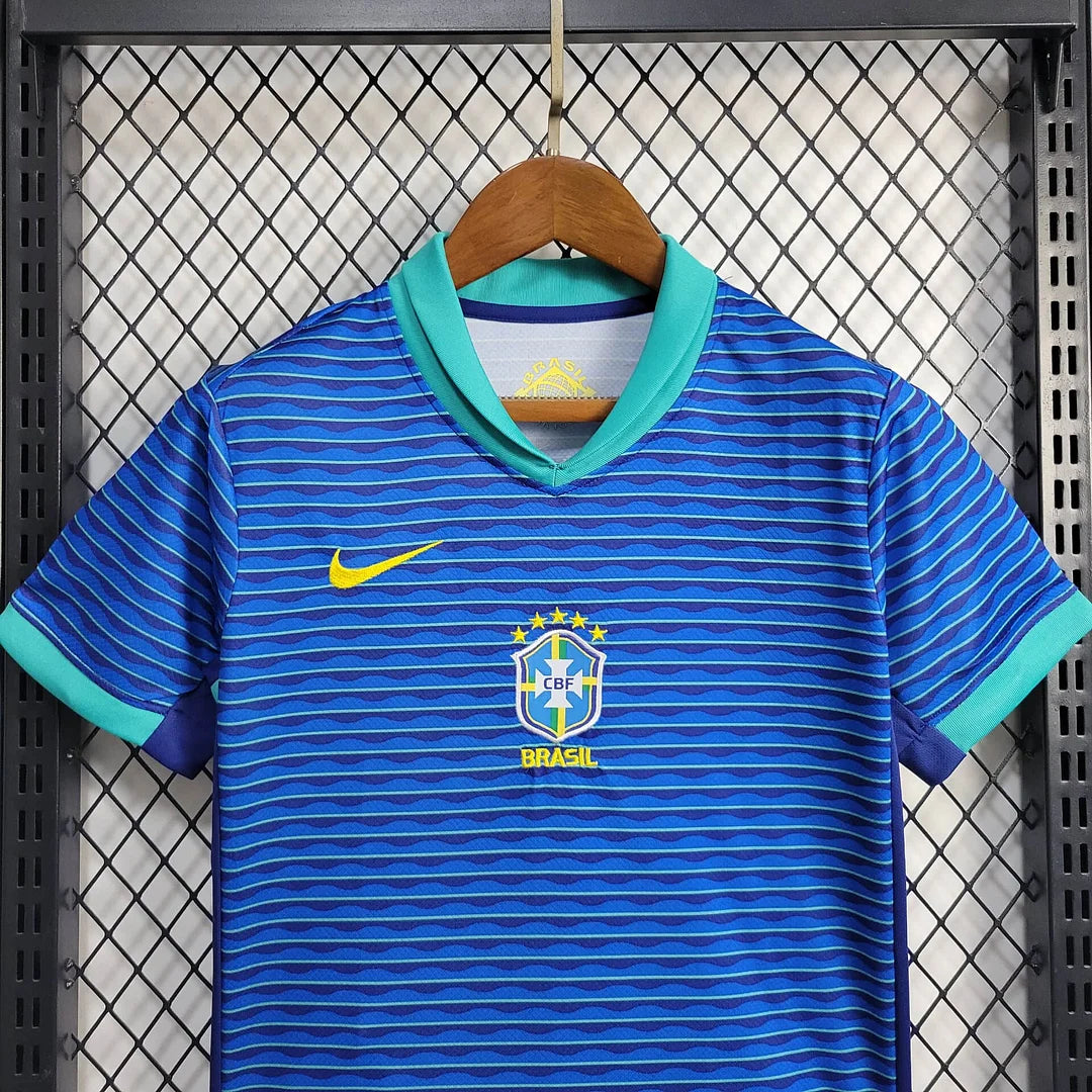 2024 Kids Brazil Away Football Shirt image 3
