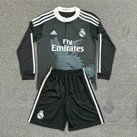 2014/2015 Kids Real Madrid Third Long Sleeve Retro Football Shirt image 1