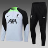 2023/2024 Liverpool Half-Pull Tracksuit Grey Jersey