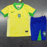 Maillot de football domicile Brésil 2024-25 pour enfant