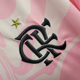 Stussy x Flamengo Pink Pattern Limited Edition Football Shirt image 4