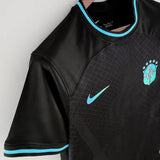 Maillot de football noir pour supporters du Brésil 2022-23 (Emerald Nights)