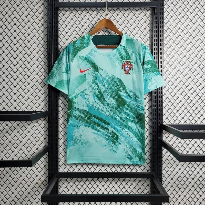 2023/2024 Portugal Pre-Match Training Football Shirt image 1