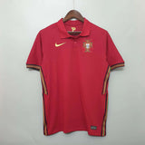 2020 Portugal Red Home Football Shirt image 1