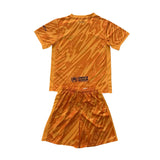 2024/2025 Kids Barcelona Orange Goalkeeper Football Shirt image 2