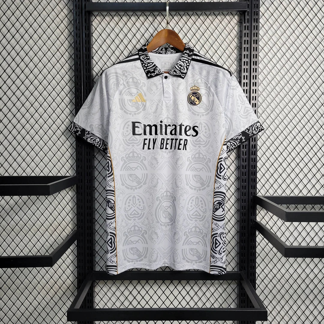 2023/2024 Real Madrid White Monogram Special Edition Football Shirt image 1