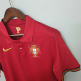 2020 Portugal Red Home Football Shirt image 6