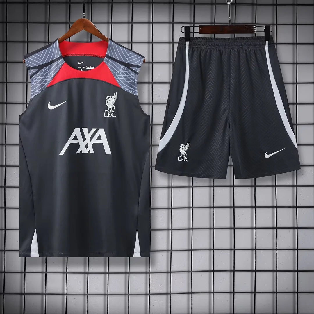 2024/2025 Liverpool Black Grey Pre-Match Training Set image 1