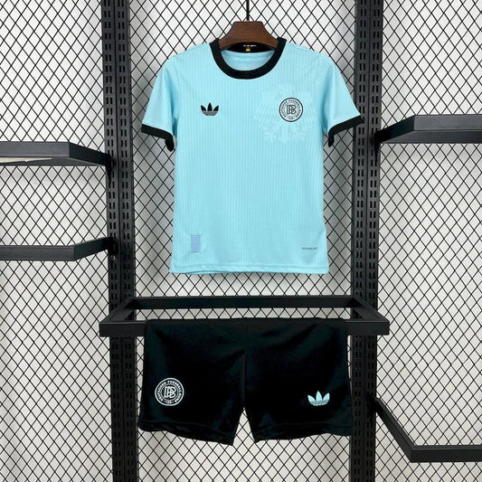 2025/2026 Kids Germany Blue 125th Anniversary Football Kit image 1