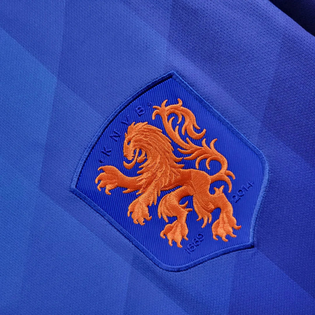 2014 Netherlands Away Retro Football Shirt image 4