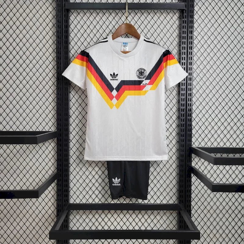 1992 Kids Germany Home Retro Football Shirt image 1