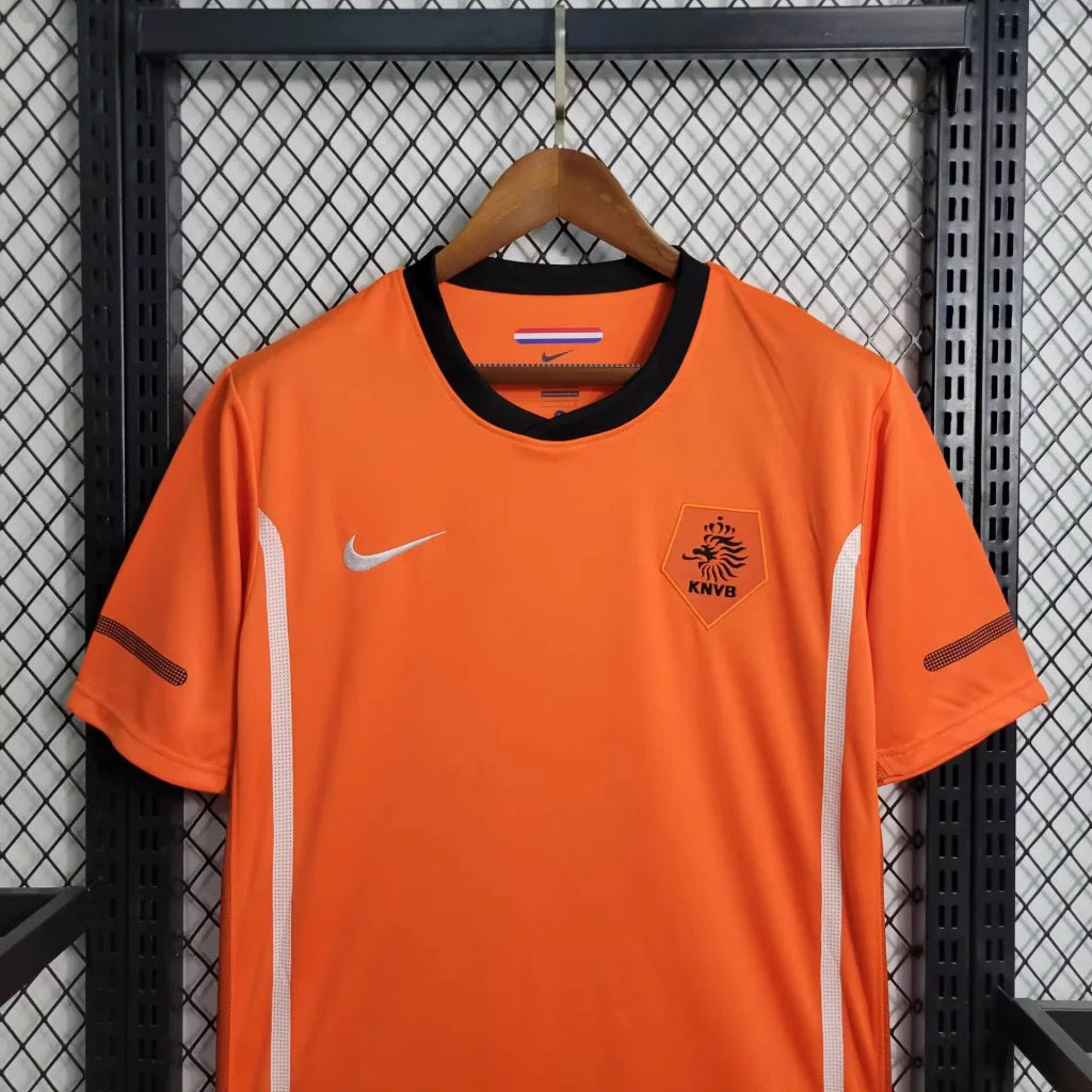 2010 Netherlands Home Retro Football Shirt image 4
