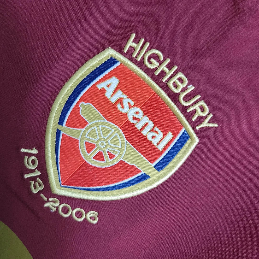2005/2006 Arsenal Home Retro Football Shirt image 6