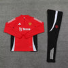 2025/2026 Manchester United Half-Pull Red Tracksuit