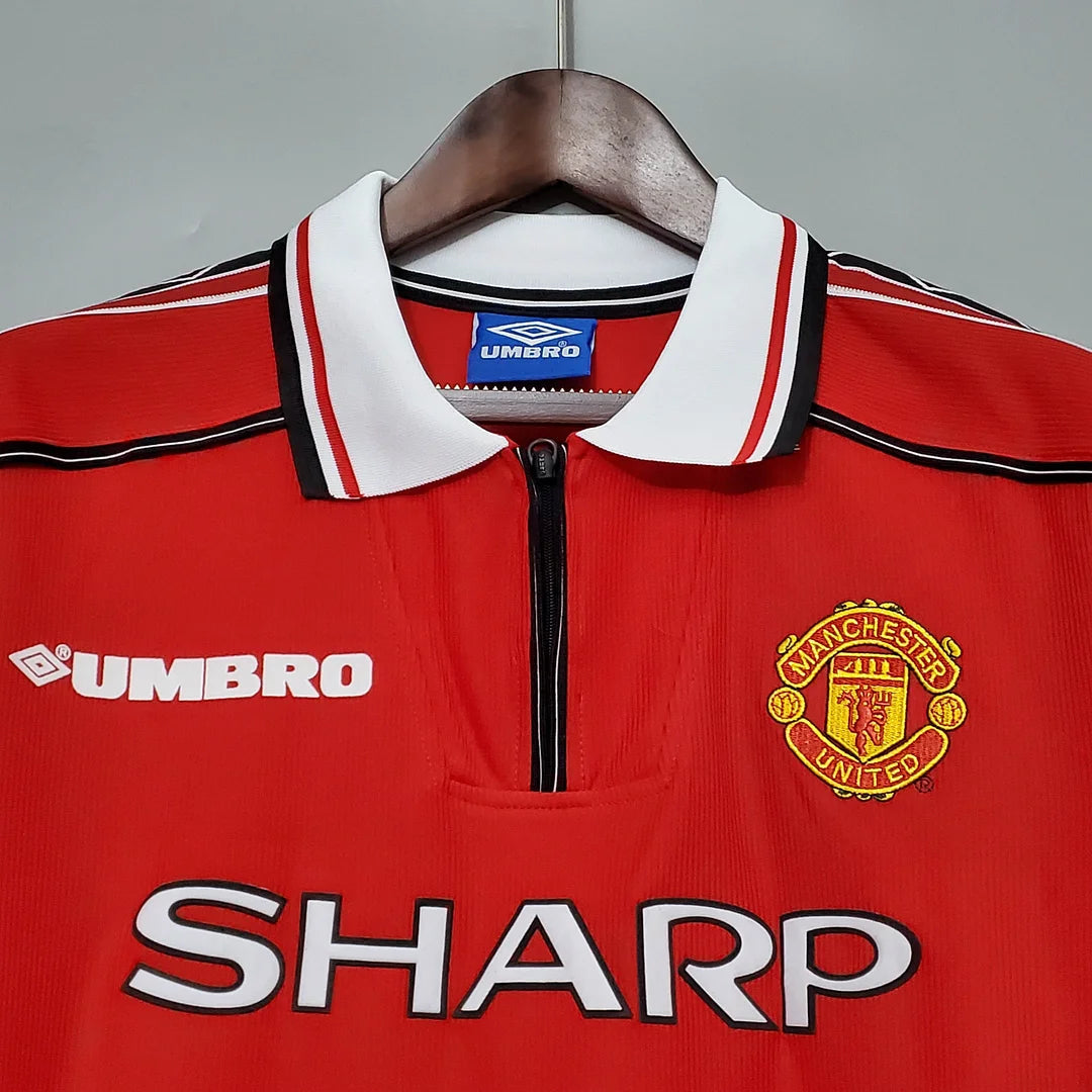 1998/1999 Manchester United Retro Long Sleeve Home Football Shirt
